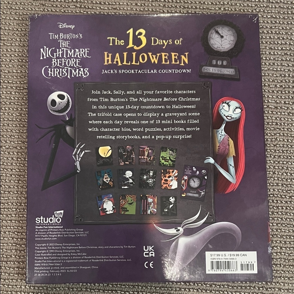 Disney Purple and Black Halloween Book Set - Picture 2 of 4